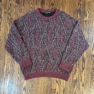 Vintage 90s Wool and Silk Blend Knit Sweater